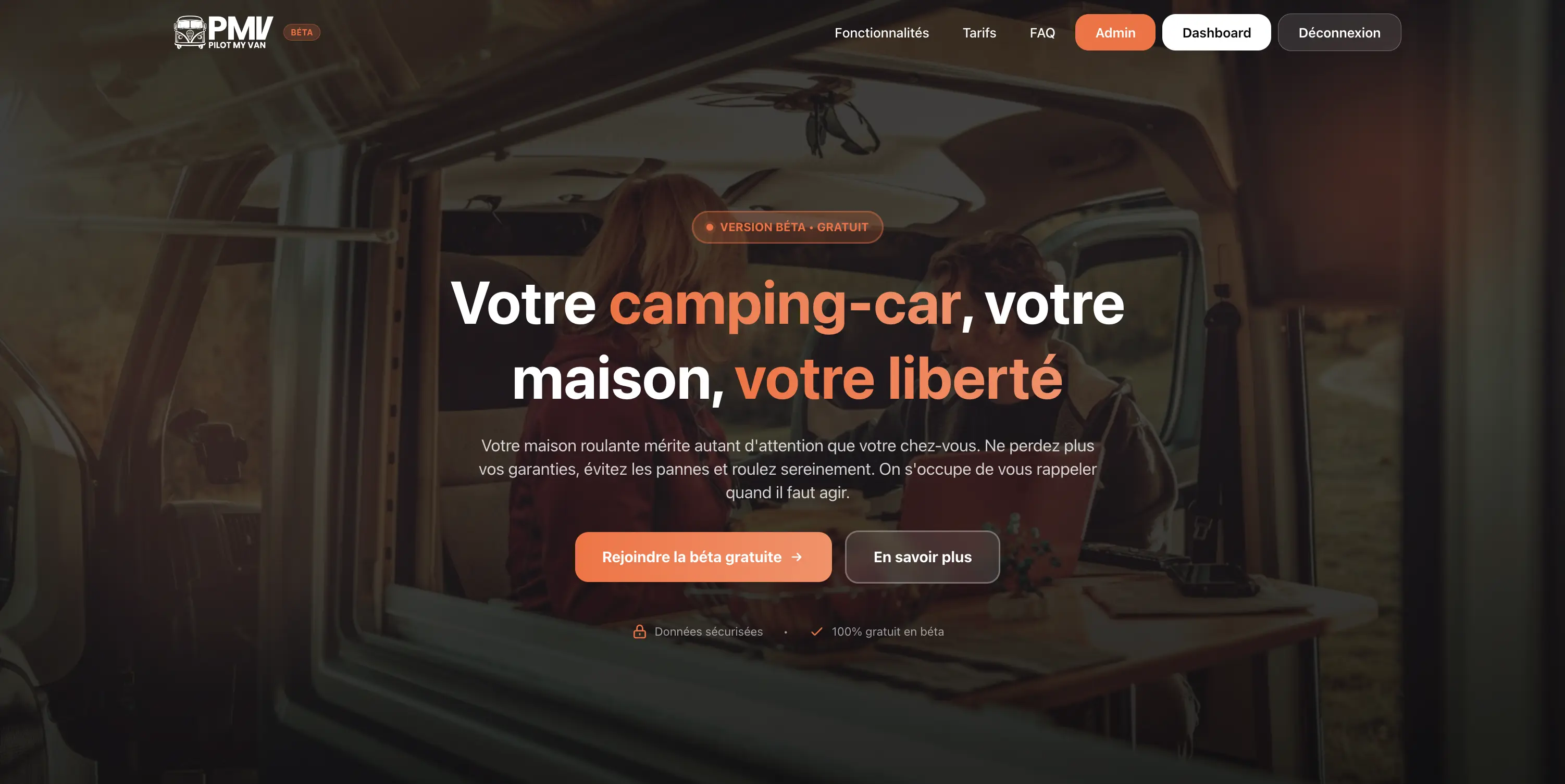 PilotMyVan - Gestion d'entretien pour van